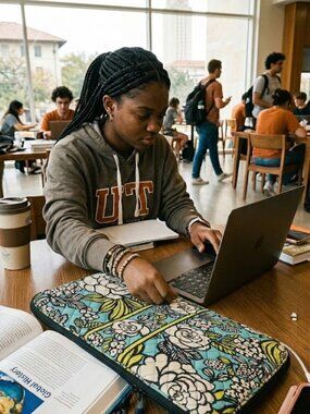 Vera Bradley Laptop Quilted 17" Sleeve Case Bag